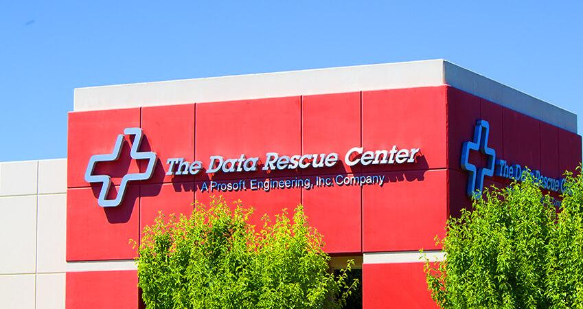 The Data Rescue Center building sign.